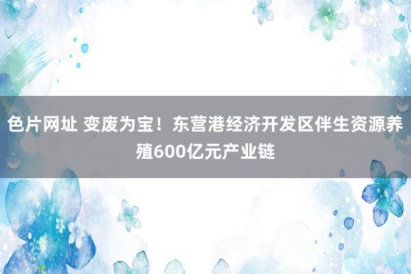 色片网址 变废为宝！东营港经济开发区伴生资源养殖600亿元产业链