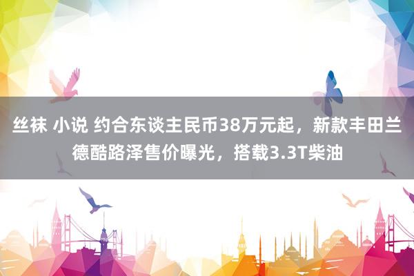 丝袜 小说 约合东谈主民币38万元起，新款丰田兰德酷路泽售价曝光，搭载3.3T柴油