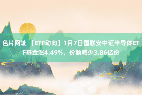 色片网址 【ETF动向】1月7日国联安中证半导体ETF基金涨4.49%，份额减少3.86亿份